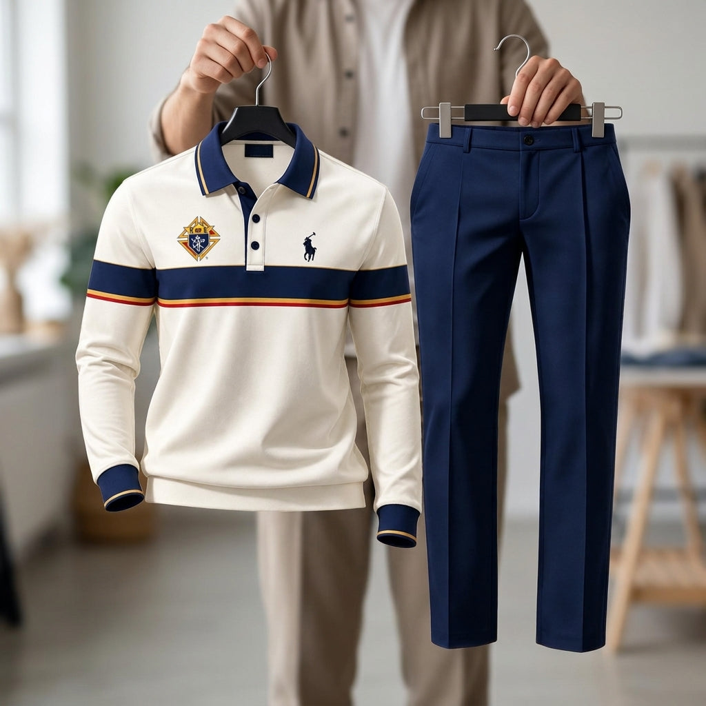 Premium Long Polo & Pants Set TLQ DBD KOC 2610265
