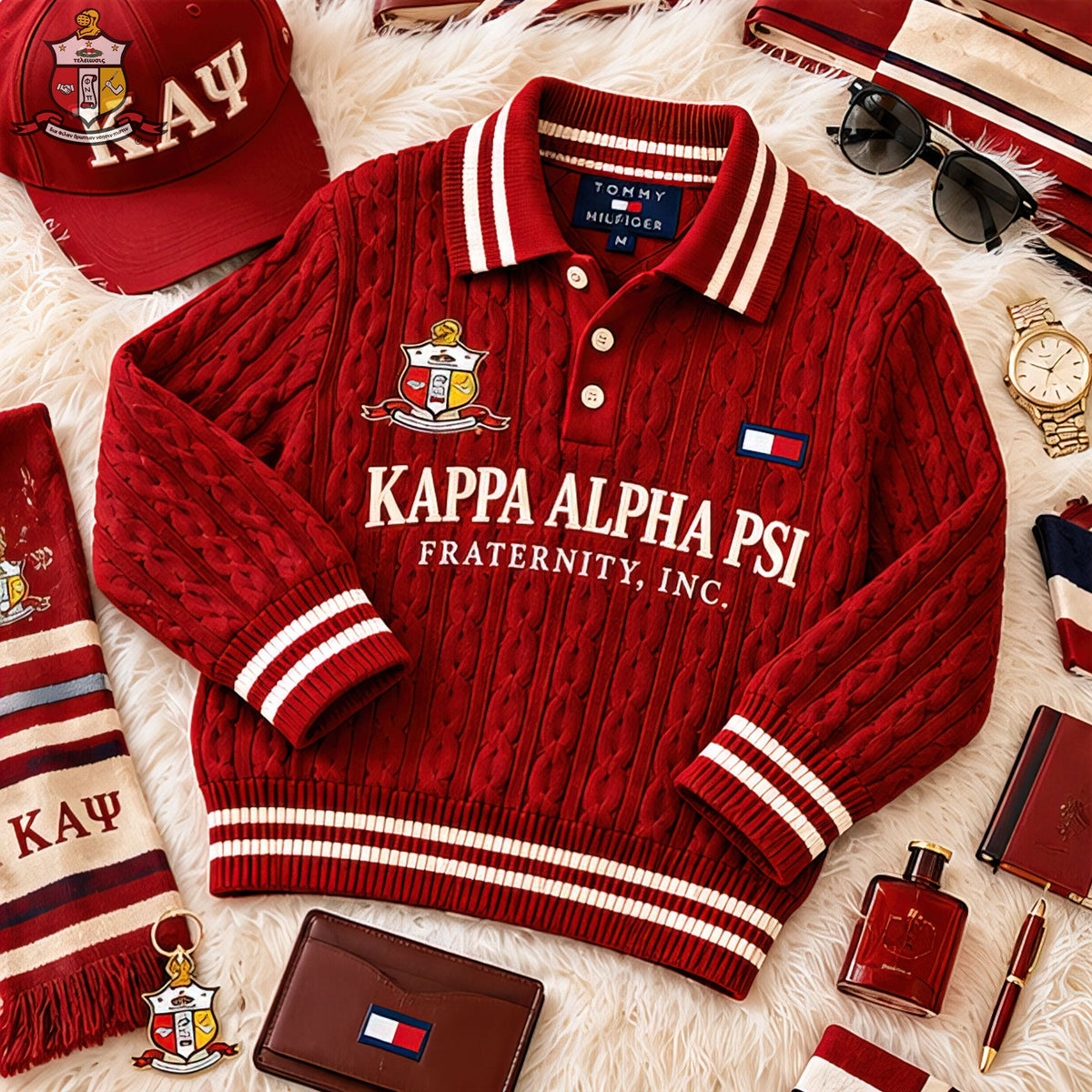 Premium Cable-Knit Polo HANNN TND KAP 3010267