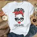 Leo Girl, Leo Birthday Shirts for woman, Leo birthday month, Leo cotton T-shirt for her