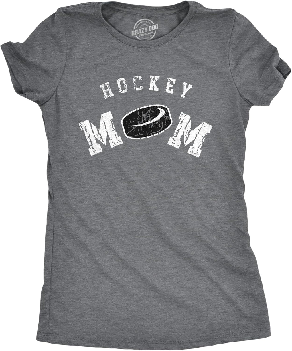 Crazy Dog Womens Funny Mom T Shirts Novelty Sports and Sarcastic Motherhood Tees for Amazing Moms Mother Shirt