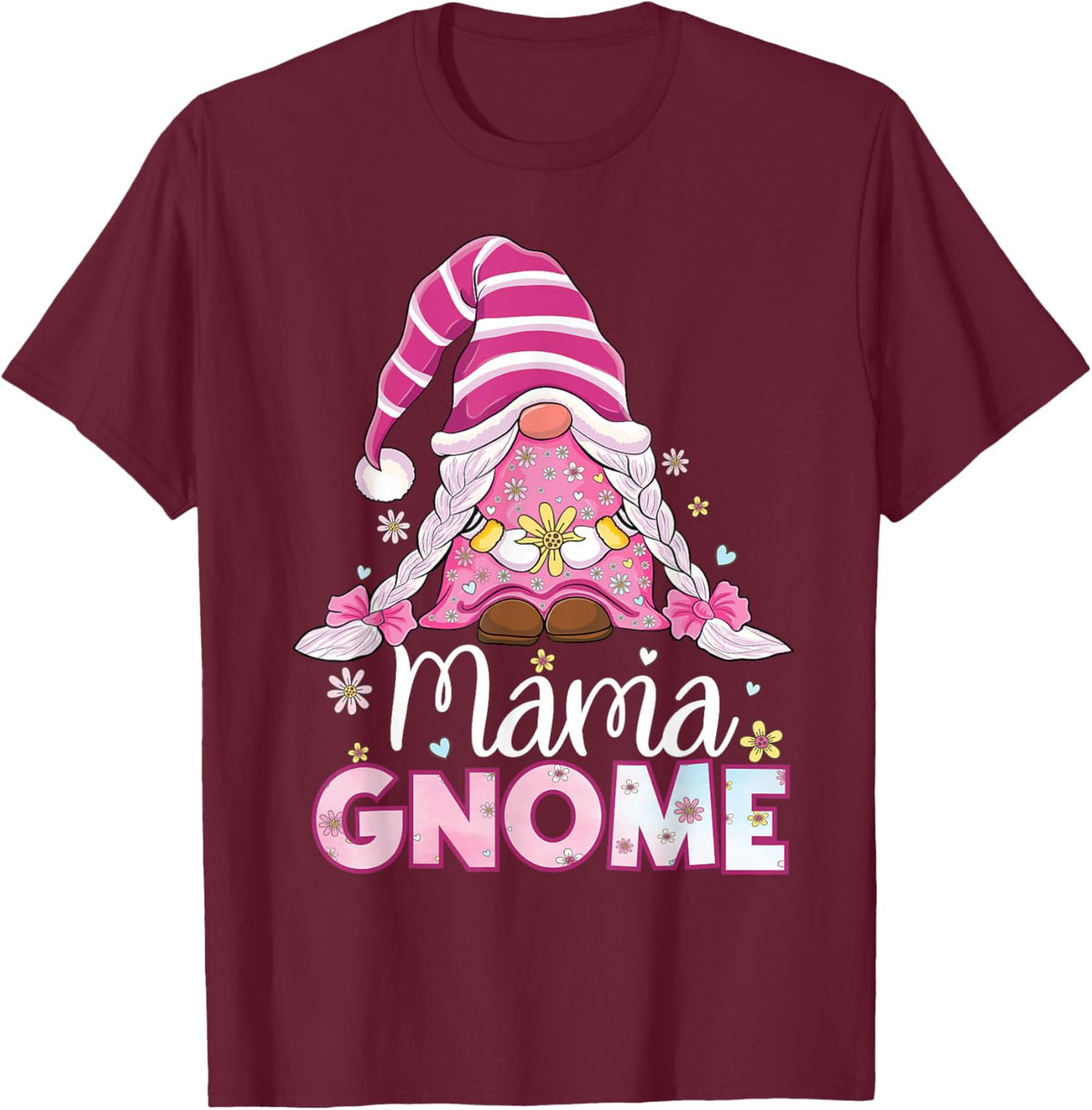 Flower For Mom Gnomies Cute Gnome Mom Happy Mother's Day