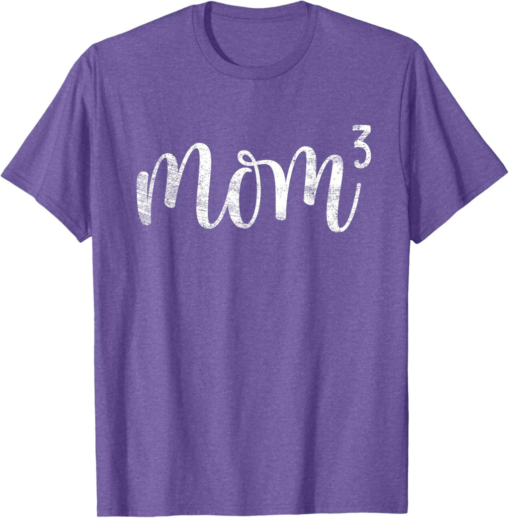 Mom3 Mom Cubed Mother of Three Mama of 3 Gifts Mothers Day