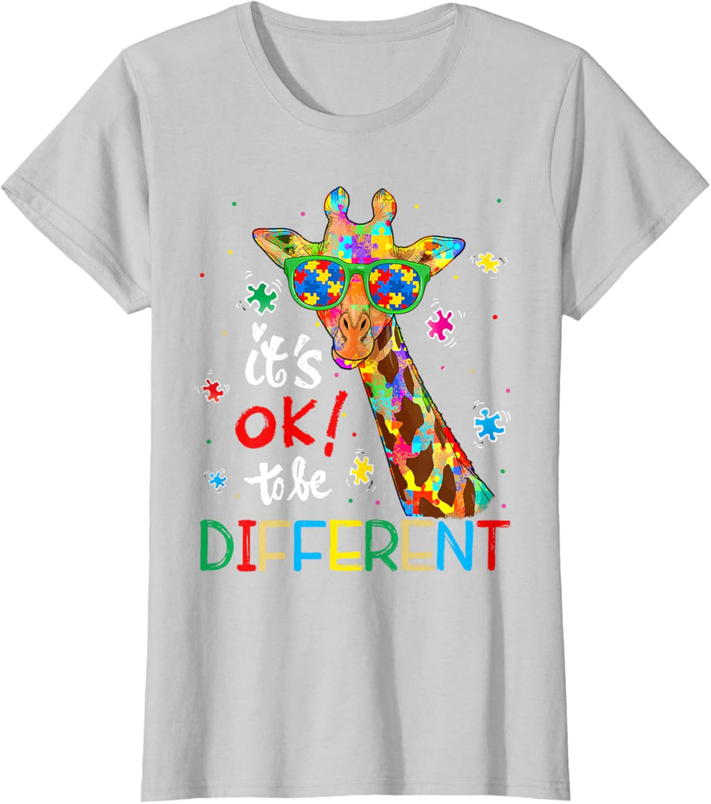 Autism Awareness Acceptance Women Kid Its Ok To Be Different
