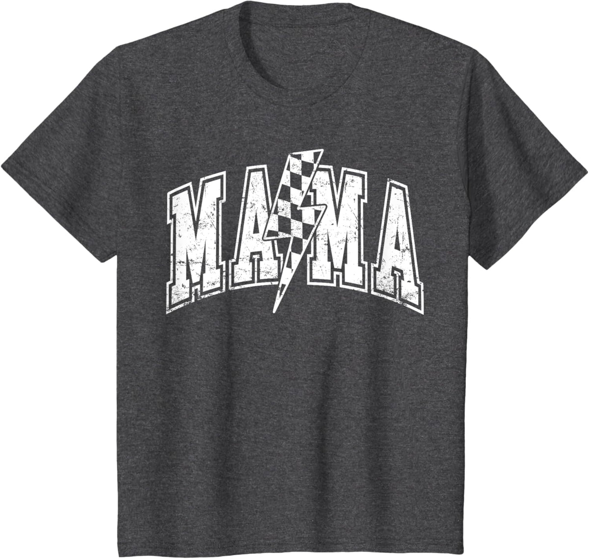Mama Lightning Bolt Checkered Varsity Mom Women Mother's Day Mother Shirt