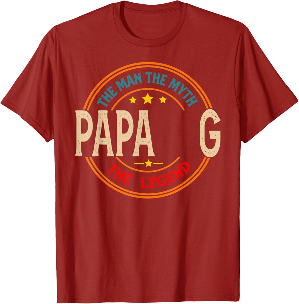 PAPA G The Legend The Man, Funny PAPA G Fathers Day