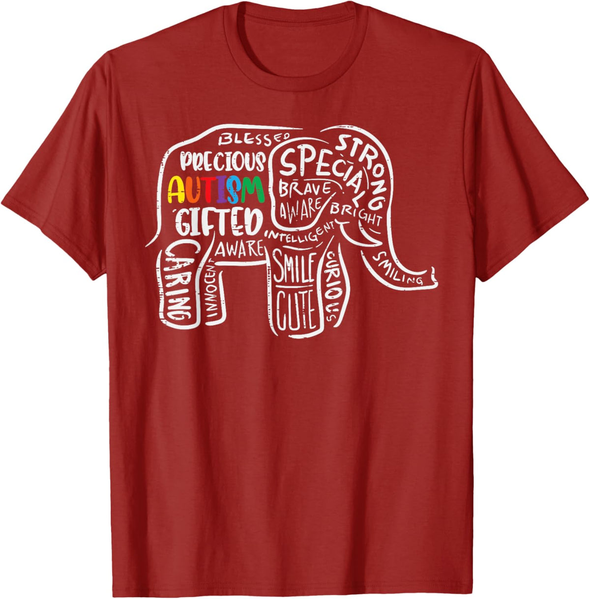 Autism Awareness Elephant Acceptance Autistic Men Women Kids