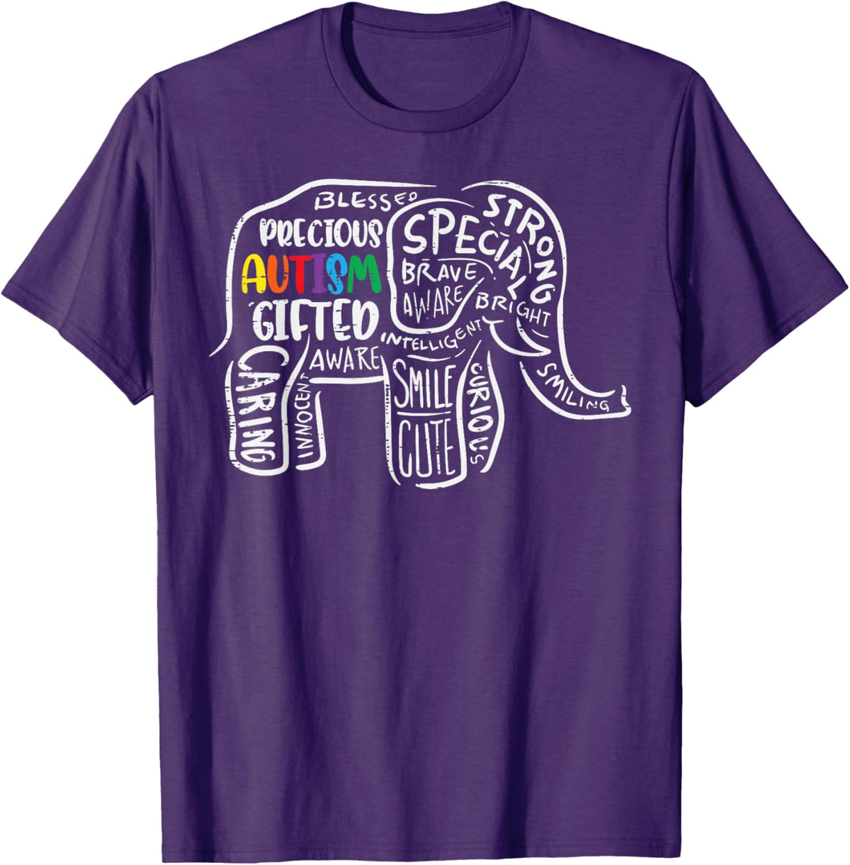 Autism Awareness Elephant Acceptance Autistic Men Women Kids