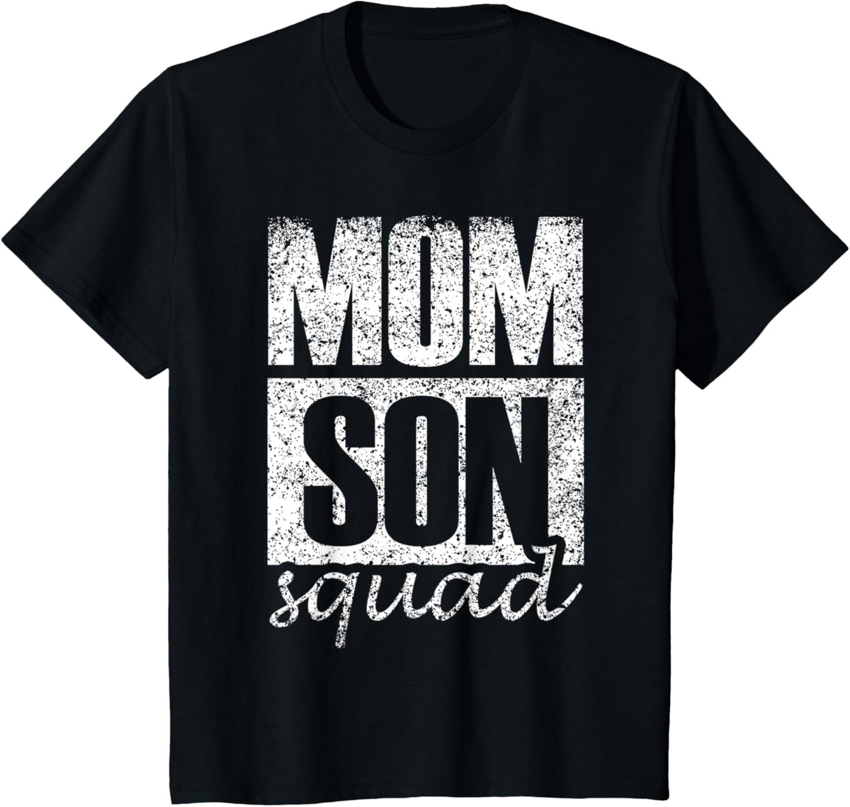 Mama Mom Son Mothers Day Love Mama Mommy Son Squad Mother's Day Matching Mom Sons Mother Son T-Shirt, Small, Black