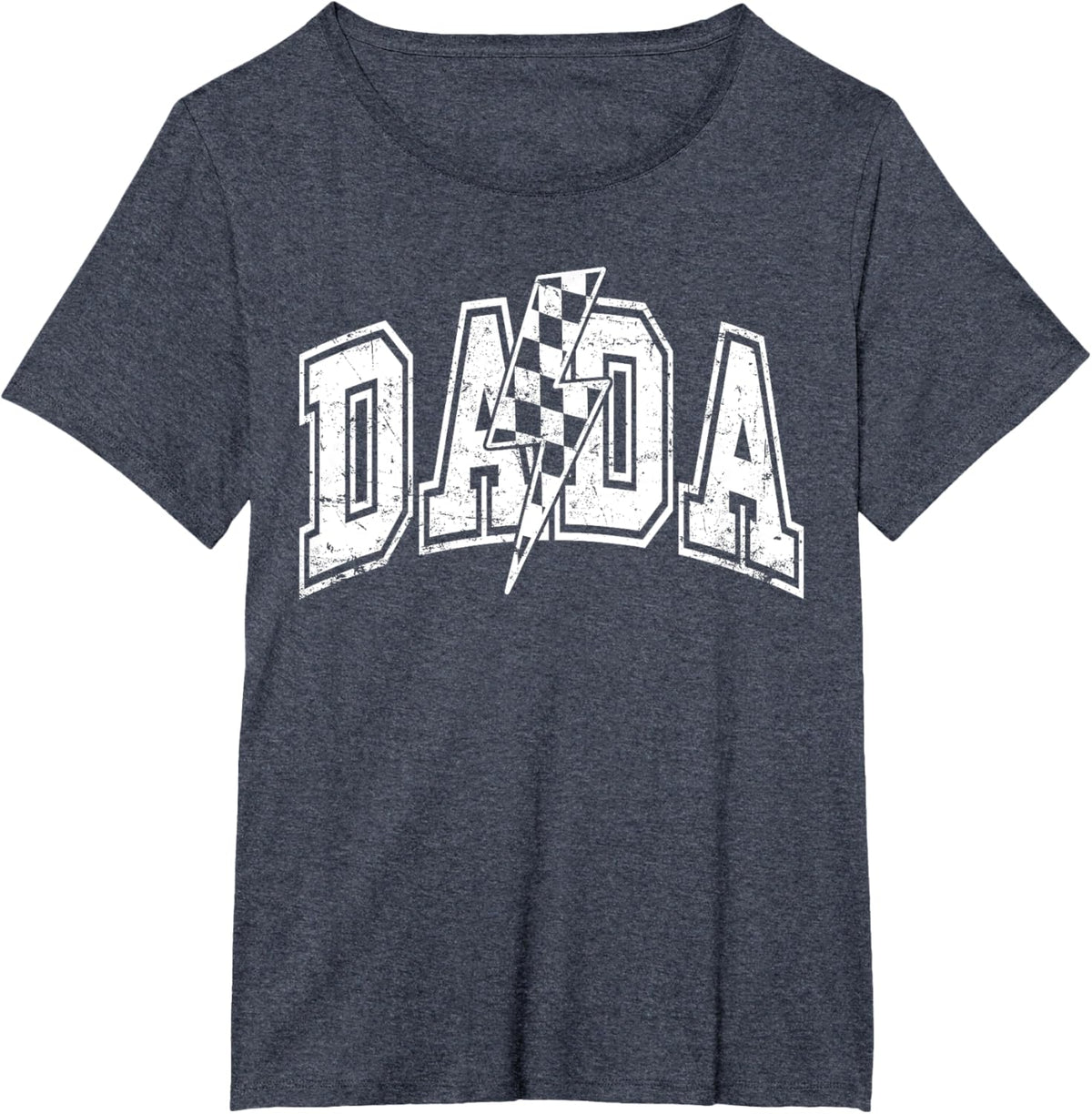 Dada Lightning Bolt Checkered Varsity Dad Men Father's Day