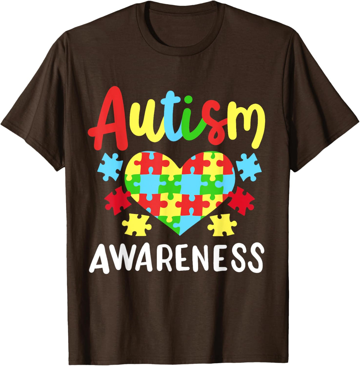 Autism Awareness T-Shirt, Small, Black