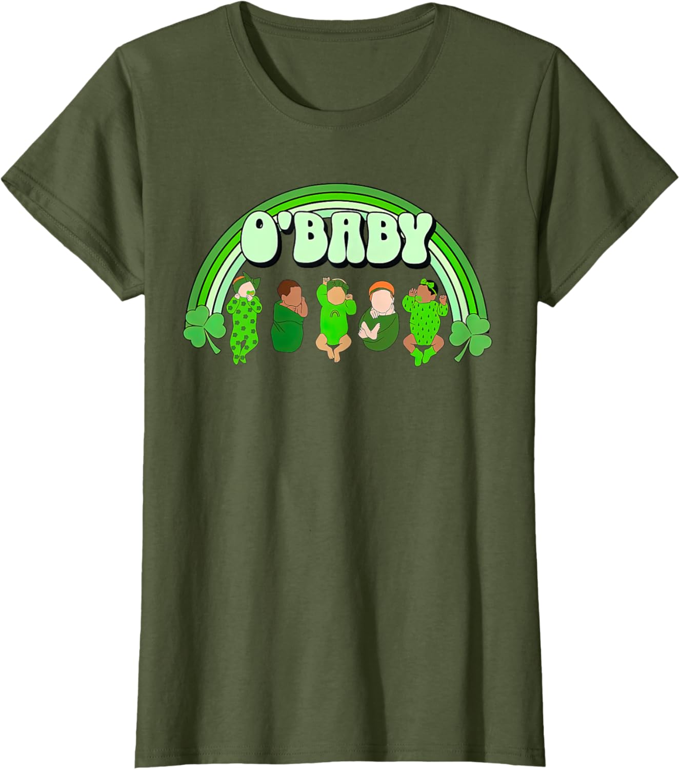 Rainbow Labor And Delivery Nurse Saint Patrick's Day NICU