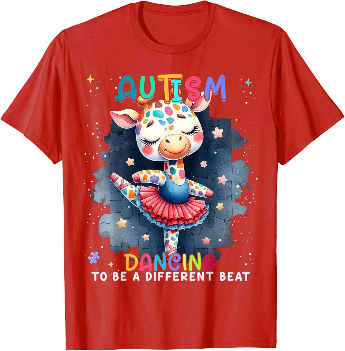 Autism Awareness Cute Unicorn Dancing To A Different Beat