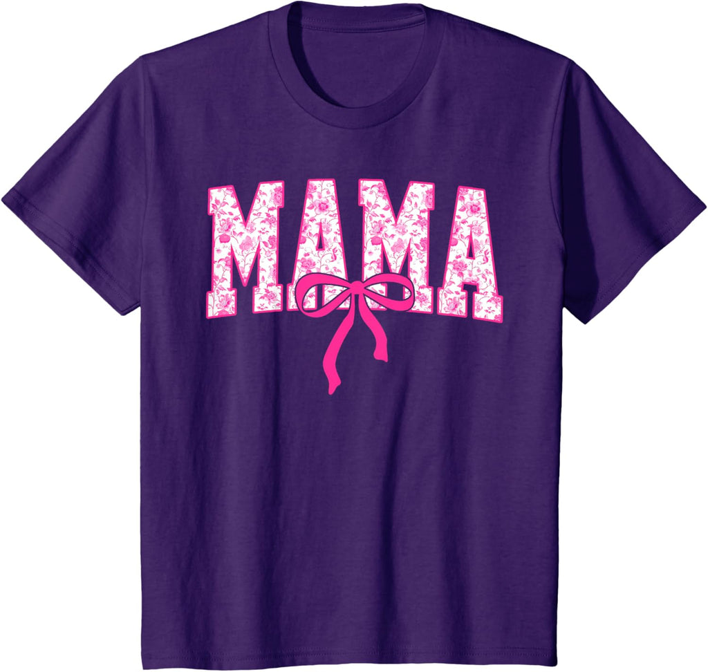 Coquette Pink Chinoiserie Mama Floral Bow Mom Mothers Day