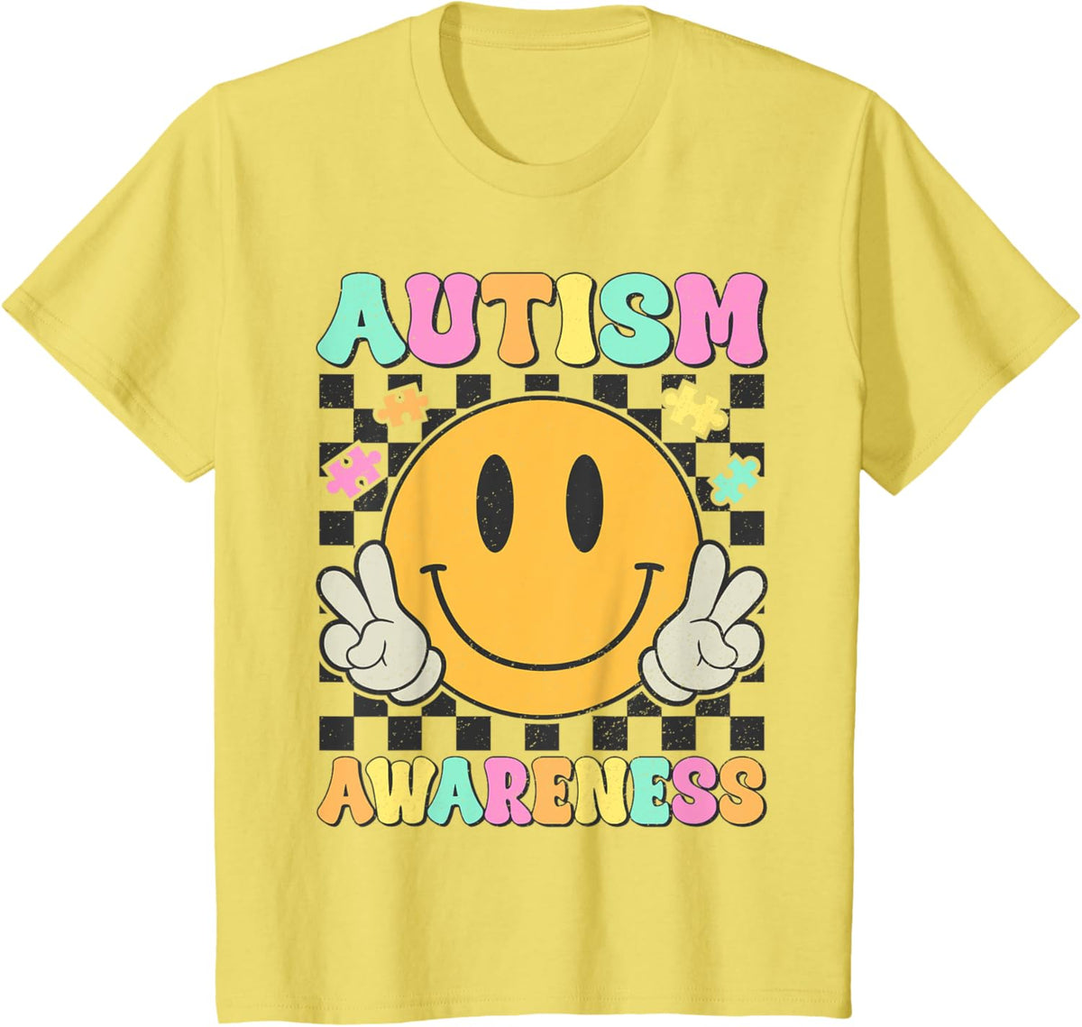 Autism Awareness Kids Men Women Smile Face Autistic Autism