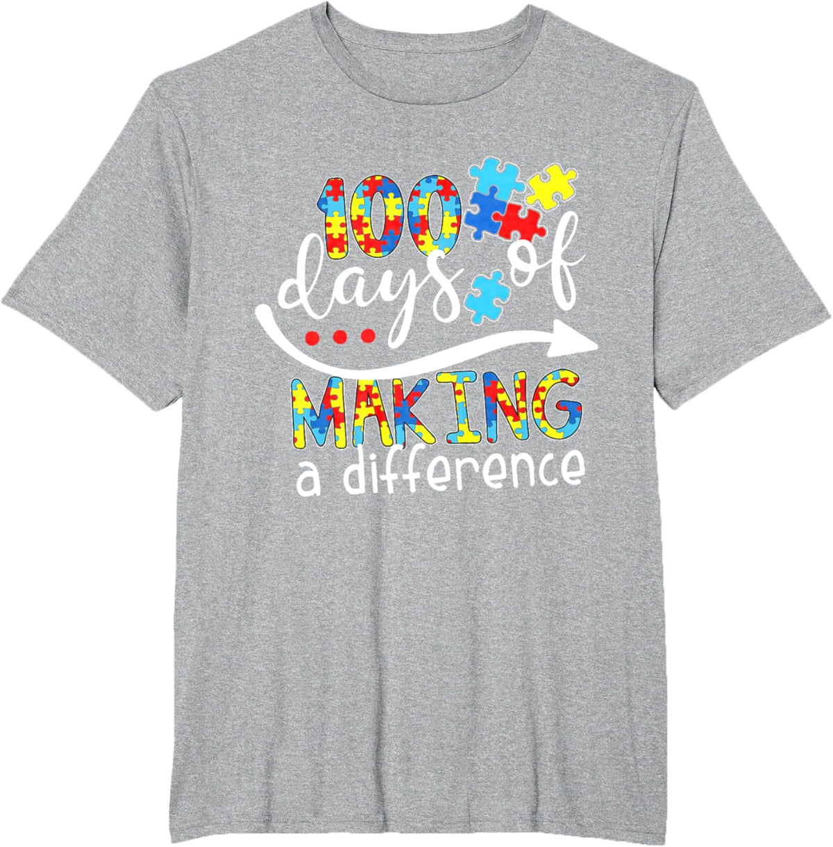 Autism 100 Days 100th day of school teacher autism awareness