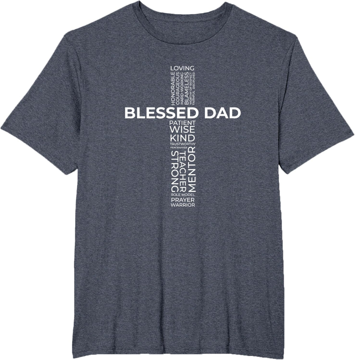 Christian Blessed Dad Cross Father's Day Shirt
