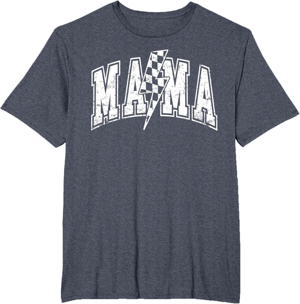 Mama Lightning Bolt Checkered Varsity Mom Women Mother's Day Mother Shirt